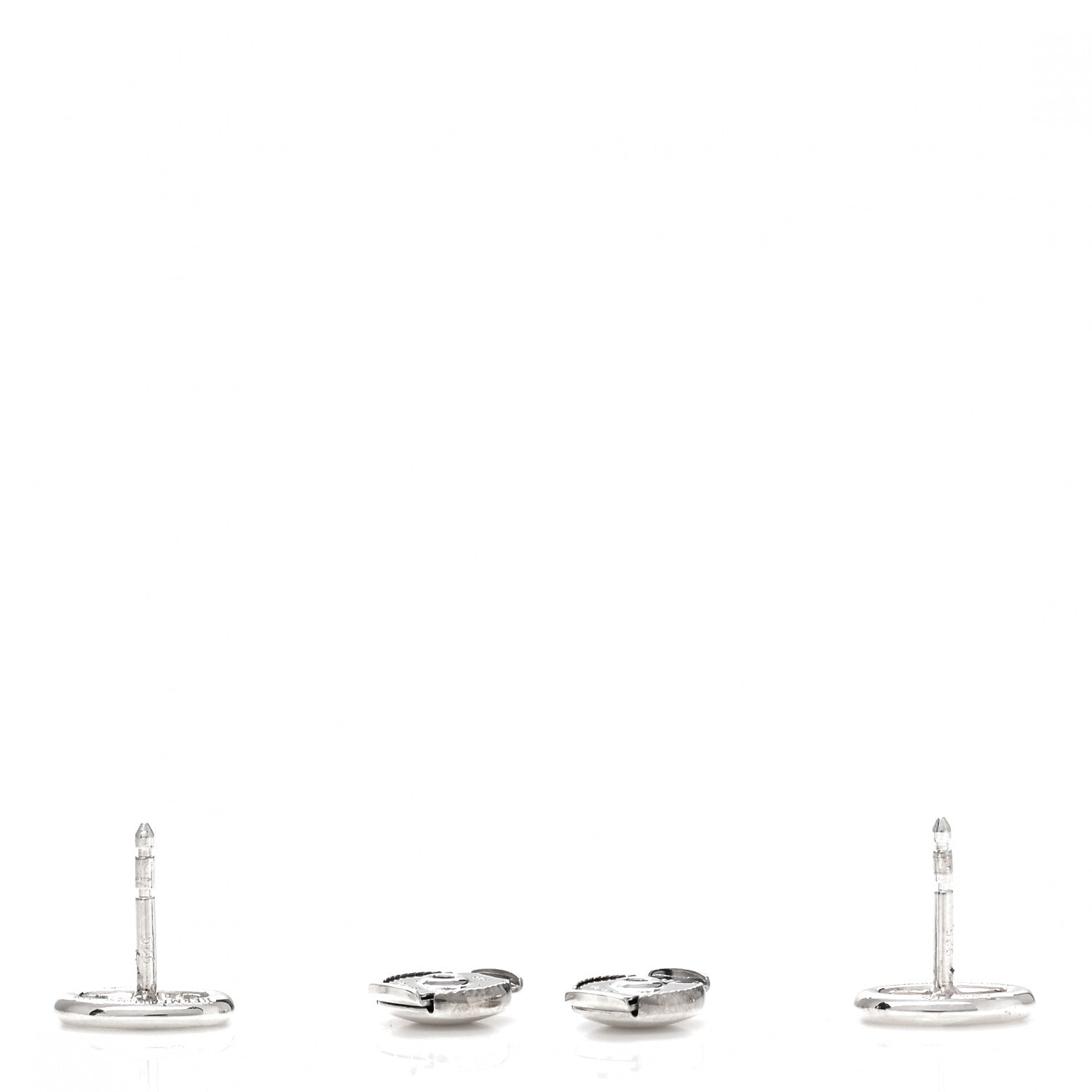 Hermes Sterling Silver TPM Farandole Earrings 3 of 6