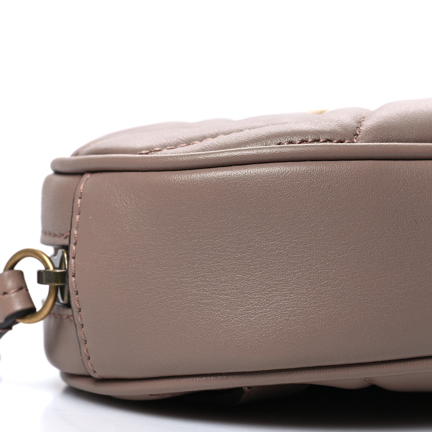 Gucci Calfskin Matelasse GG Marmont Belt Bag 85 34 Porcelain Rose 11 of 12