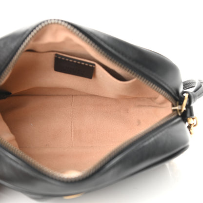 Gucci Calfskin Matelasse Mini GG Marmont Chain Shoulder Bag Black 7 of 11
