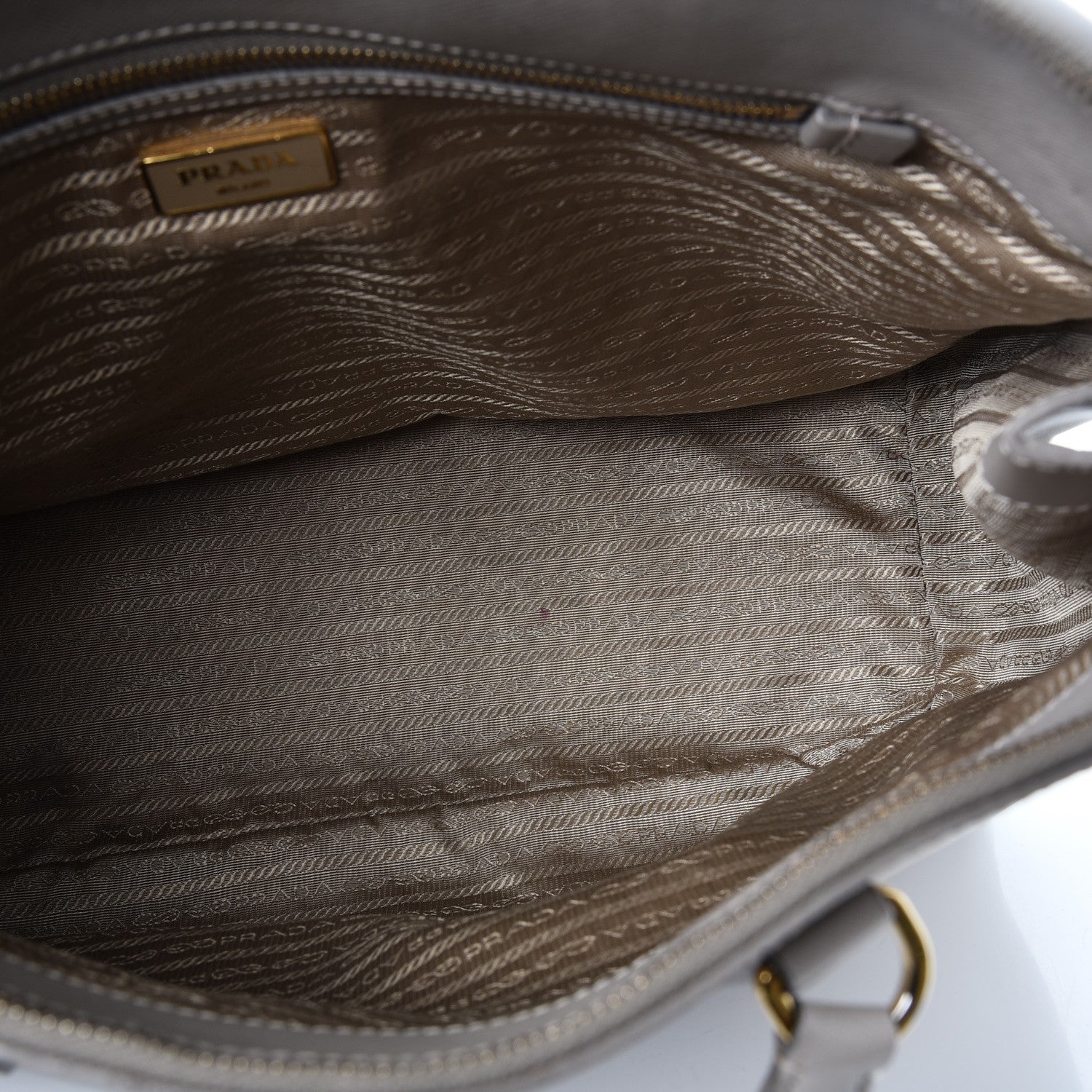 Prada Saffiano Lux Extra Large Galleria Double Zip Tote Pomice 18 of 20