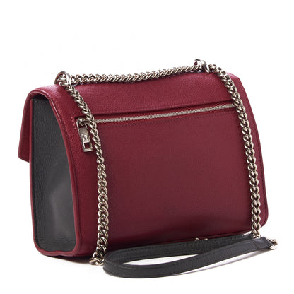 Louis Vuitton Soft Calfskin Mylockme Chain Bag BB Lie De Vin Etain Creme 3 of 8