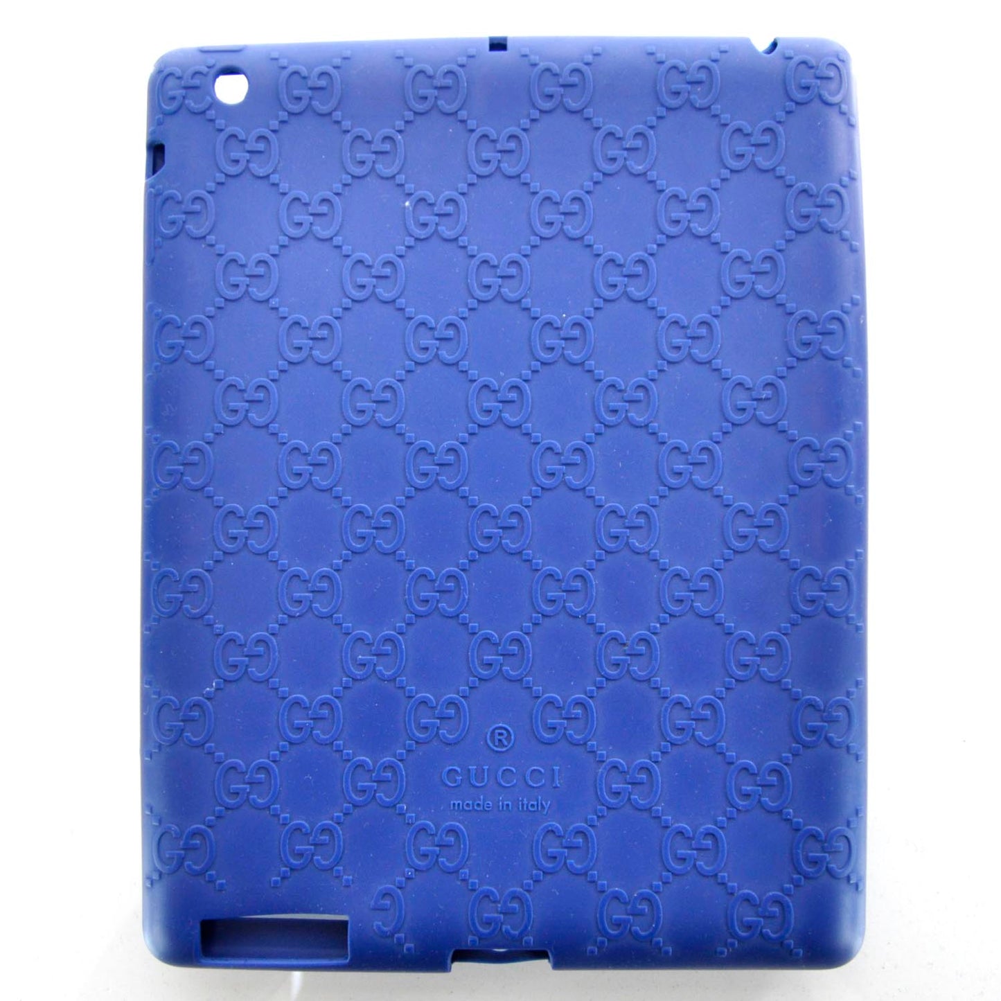 Rubber Guccissima Ipad Case Blue