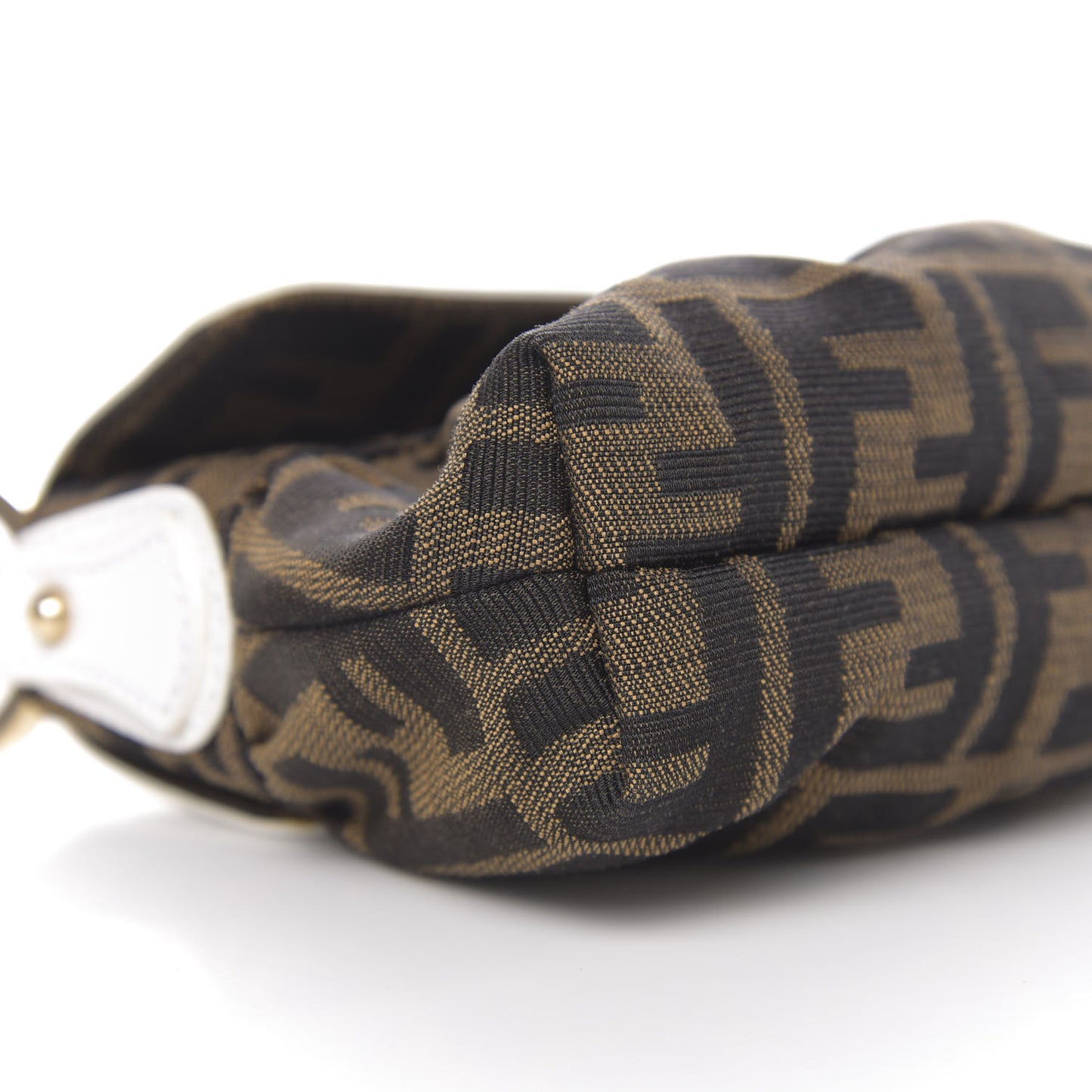 Zucca Cuoio Lucido Mini Chef Shoulder Bag Tobacco White