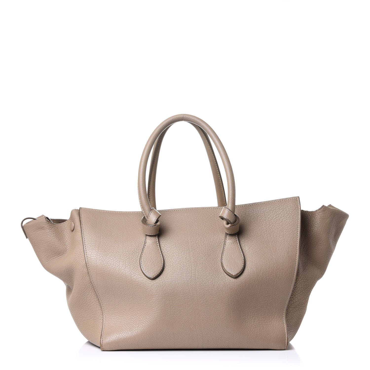 Celine Crisped Calfskin Medium Tie Knot Tote Taupe 1 of 23