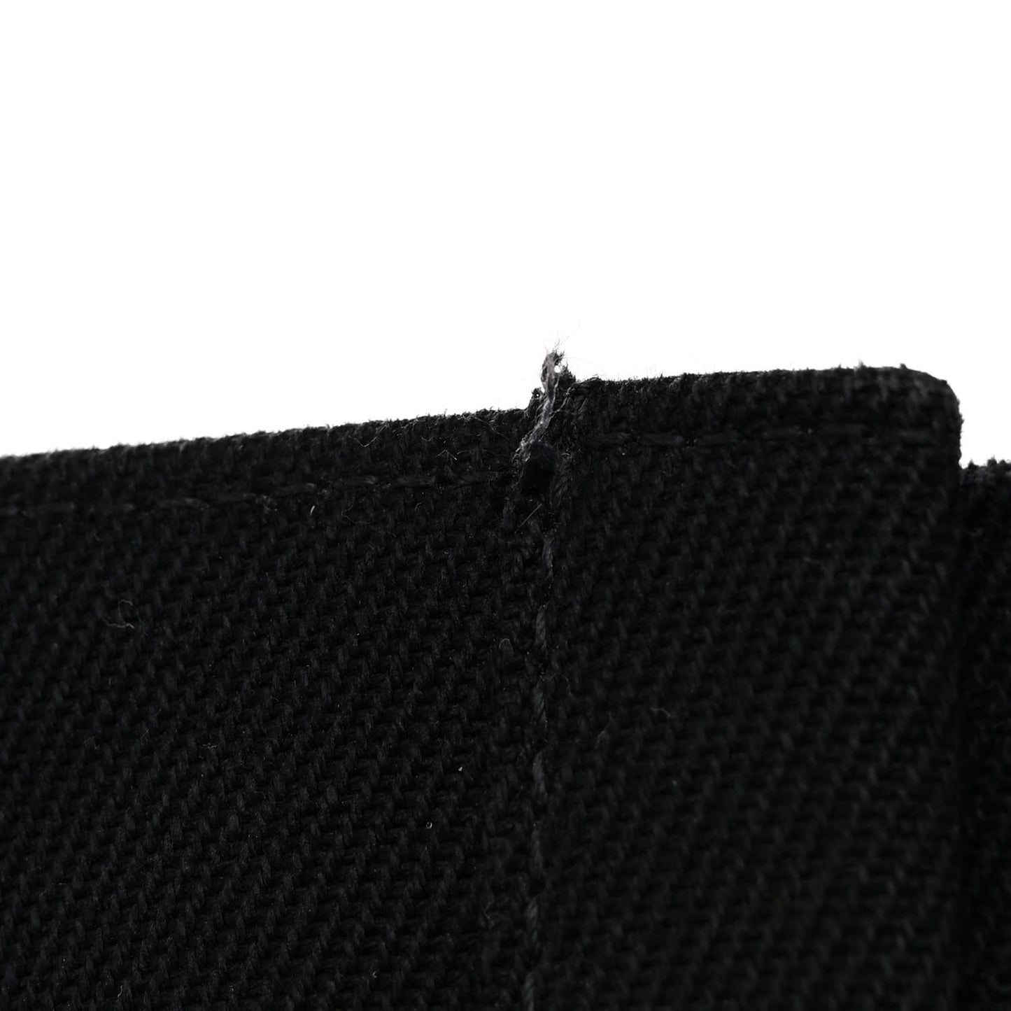 Linen Calfskin Rive Gauche Tote Black