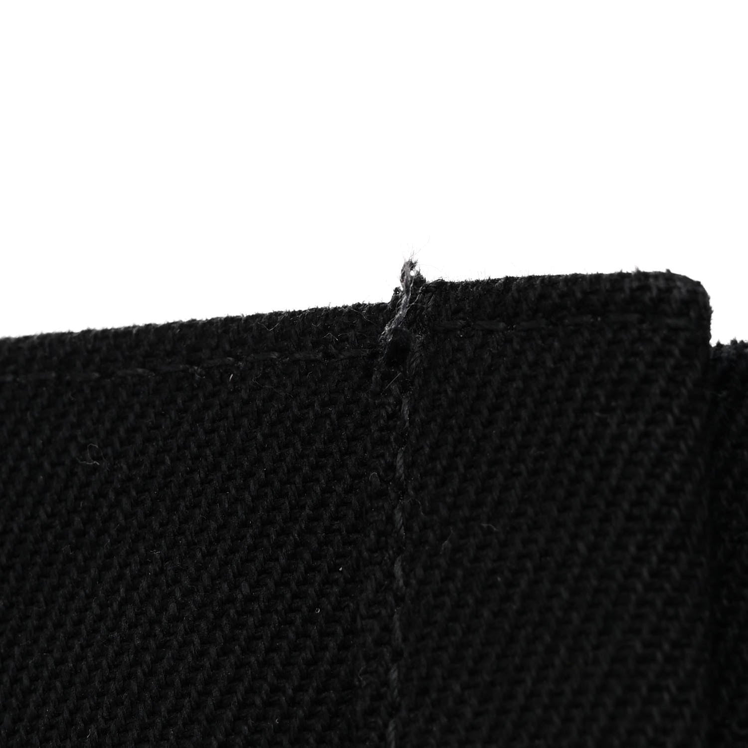 Saint Laurent Linen Calfskin Rive Gauche Tote Black 10 of 10