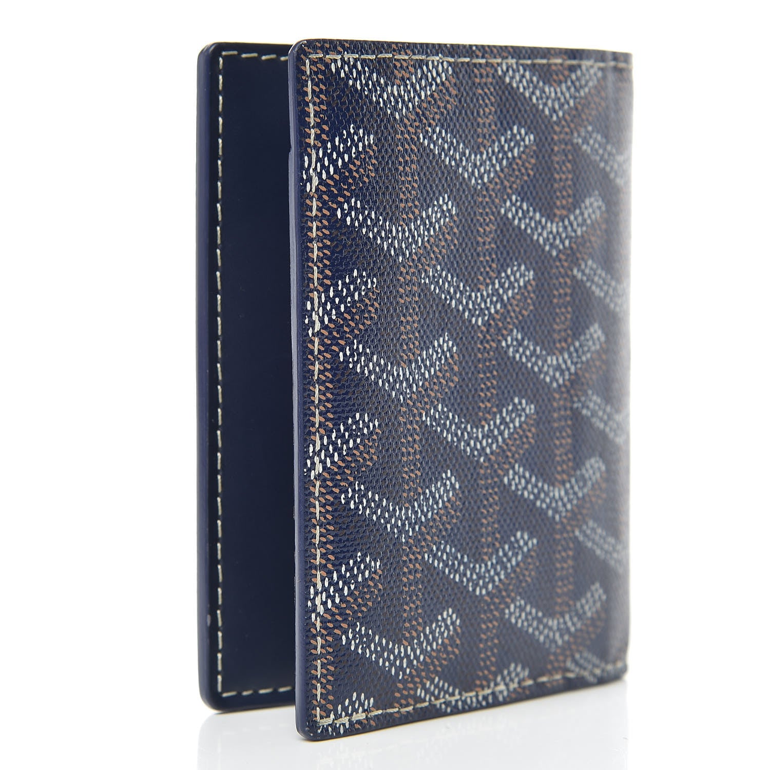 Goyard Goyardine Saint Marc Folding Card Case Navy 3 of 12