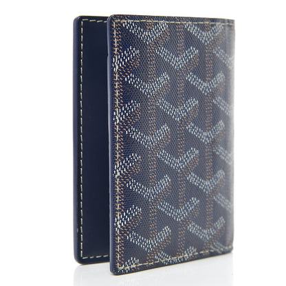 Goyard Goyardine Saint Marc Folding Card Case Navy 3 of 12