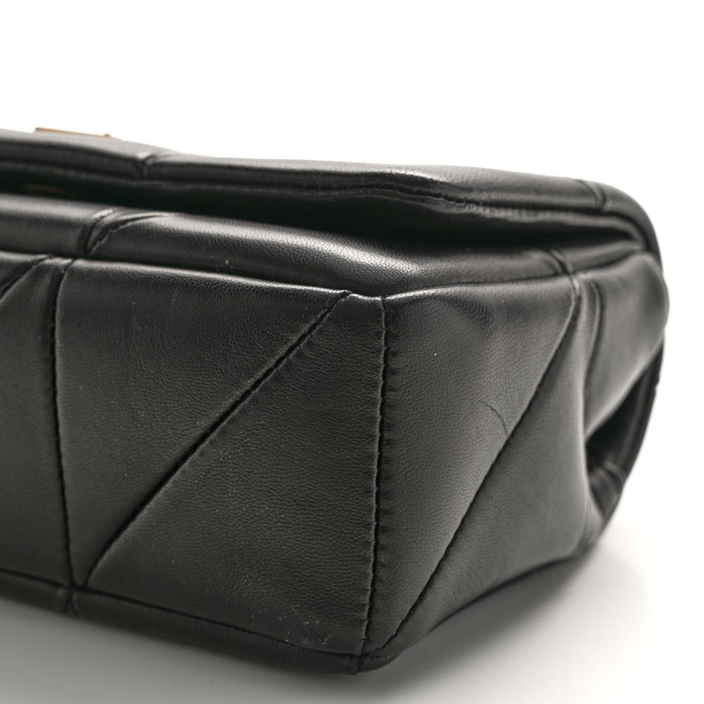 Lambskin Patchwork Monogram Small Jamie Black