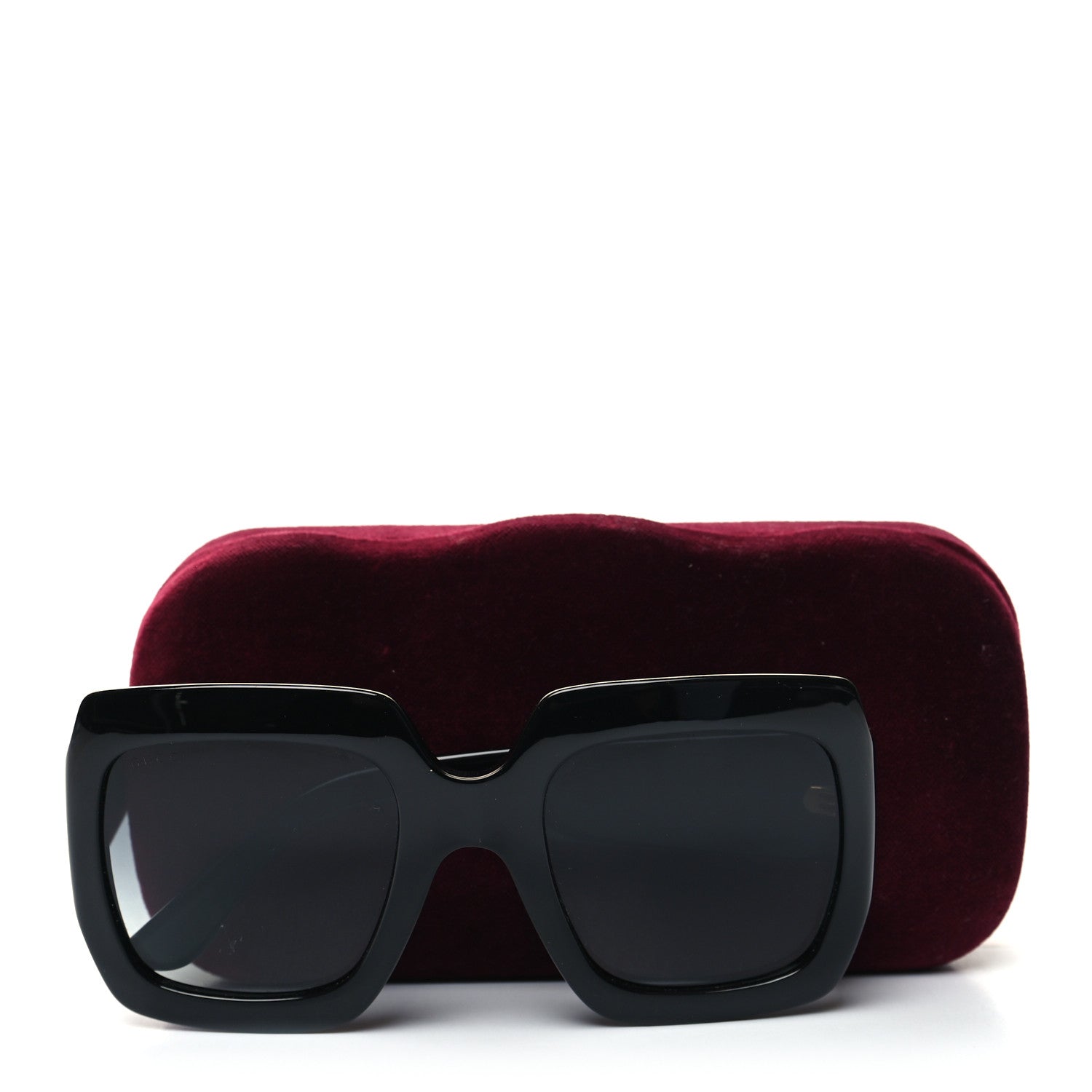 Gucci Acetate Square Frame Sunglasses GG0053S Black 7 of 7