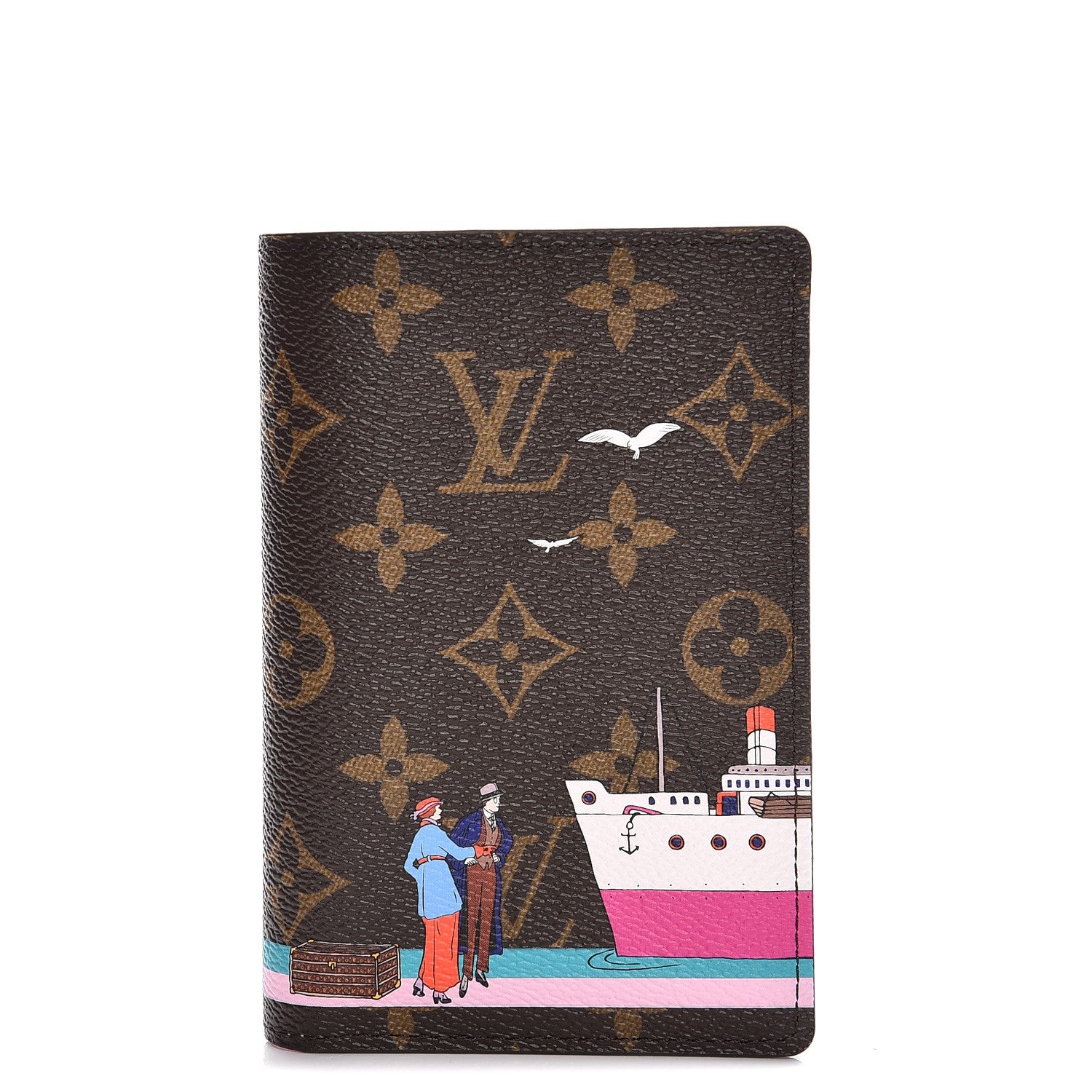 Louis Vuitton Monogram 2016 Christmas Animation Passport Cover Rose Ballerine 1 of 6