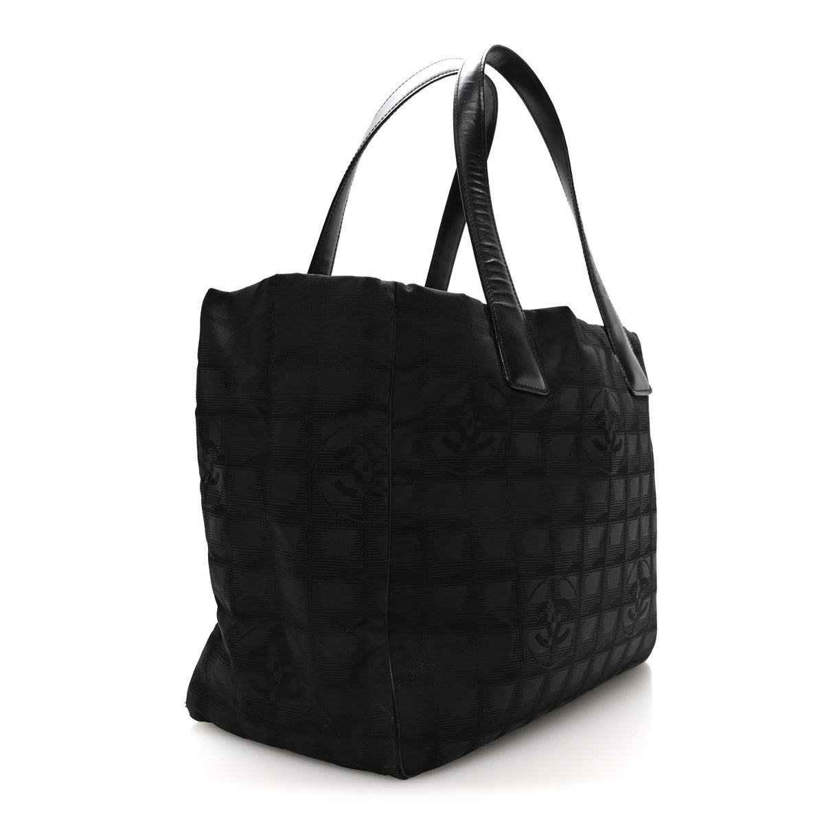 Nylon Medium Travel Tote Black