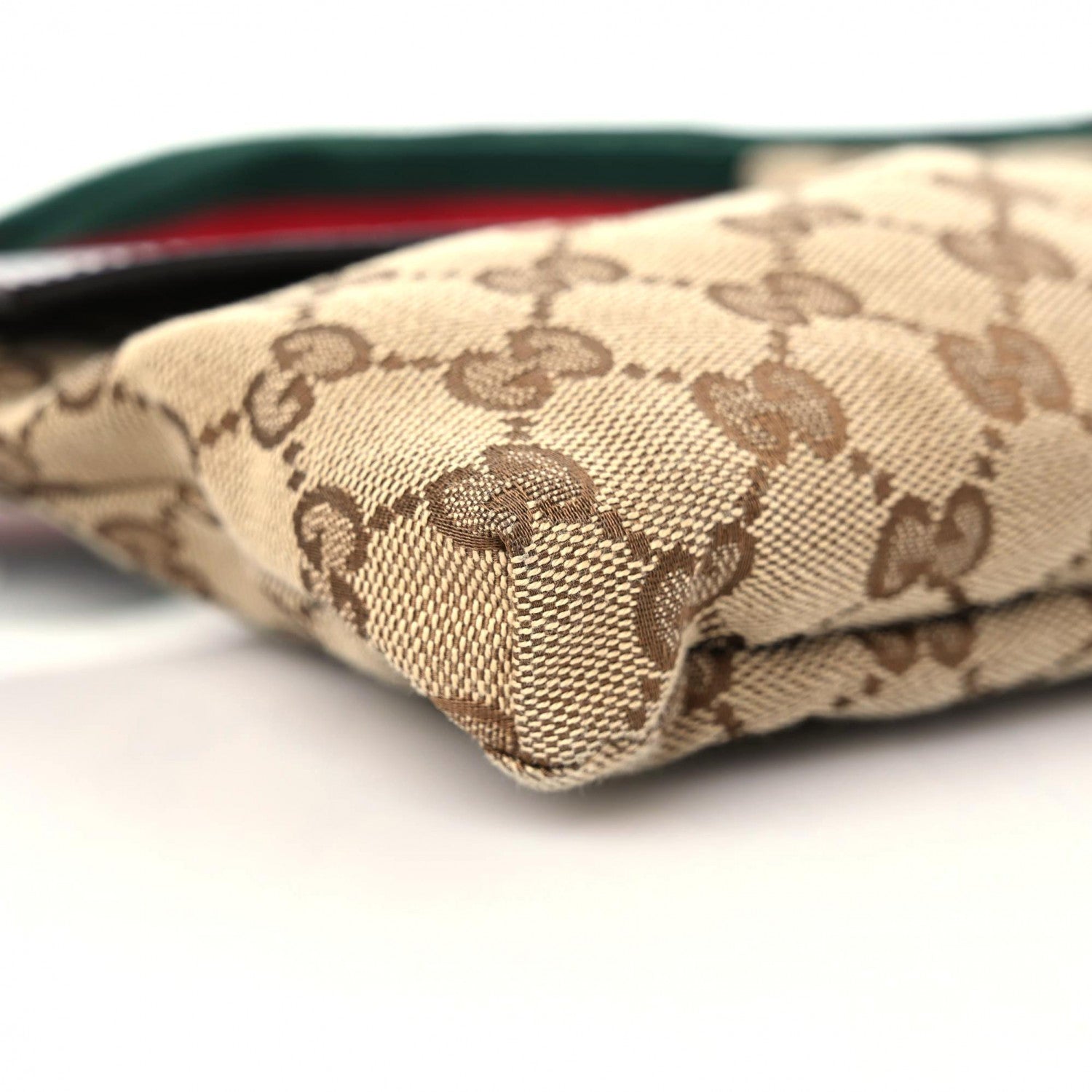 Gucci GG Monogram Double Pocket Belt Bag Dark Brown 5 of 12