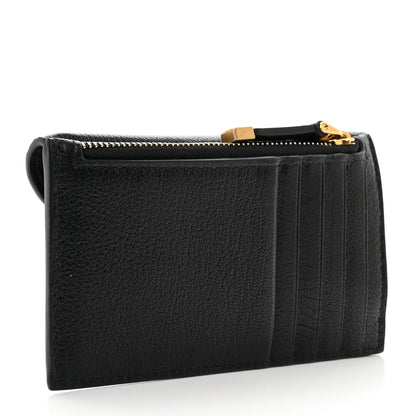 Christian Dior Goatskin Saddle Cosmos Zipped Card Holder Black 3 of 7