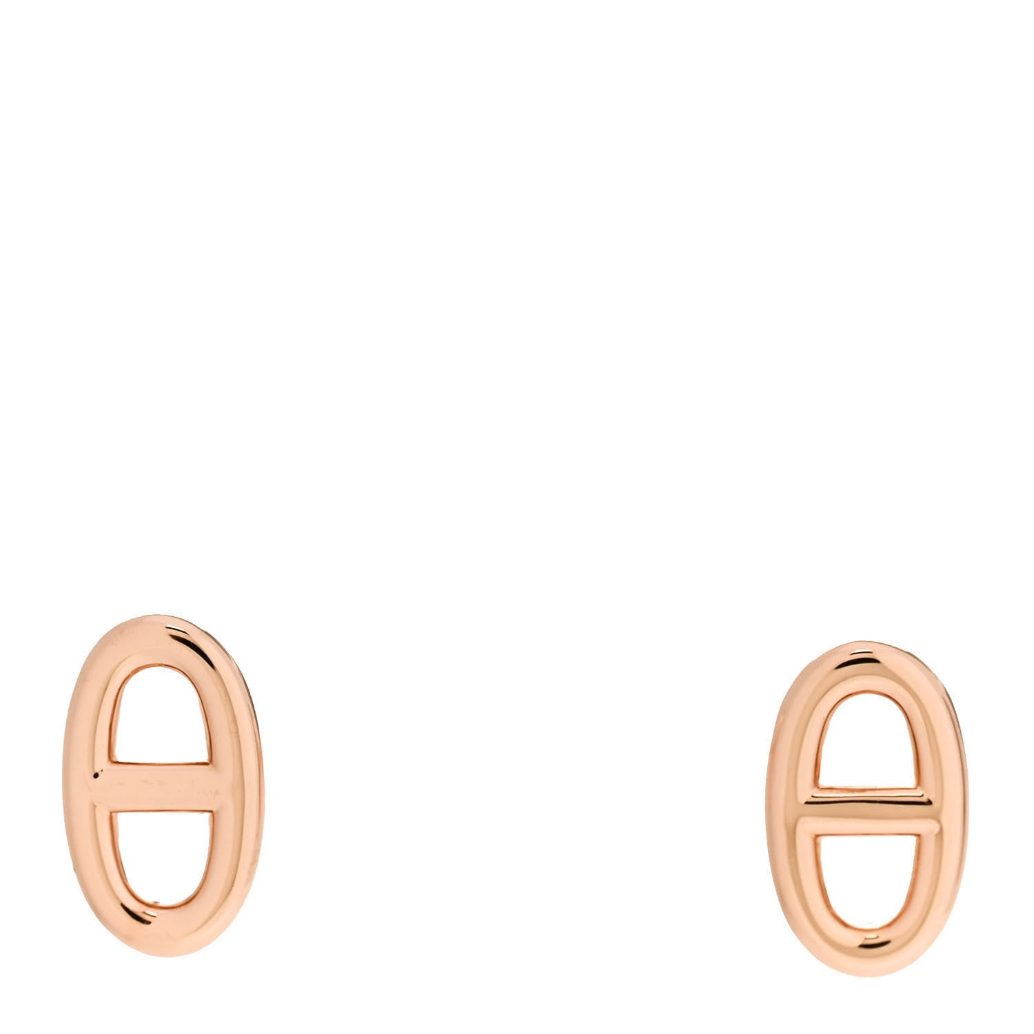 Hermes 18K Rose Gold TPM Farandole Stud Earrings 1 of 5