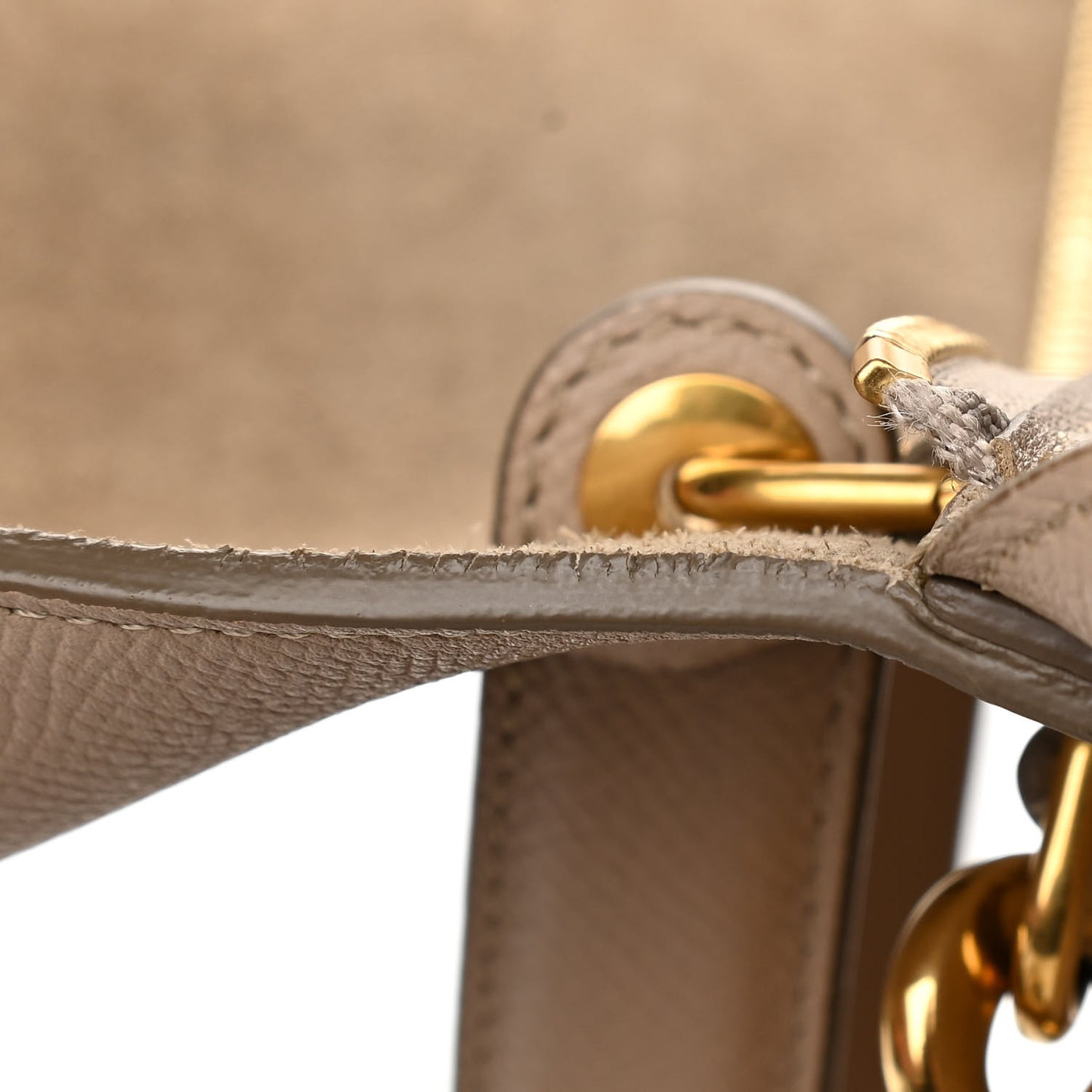 Grained Calfskin Mini Belt Bag Light Taupe