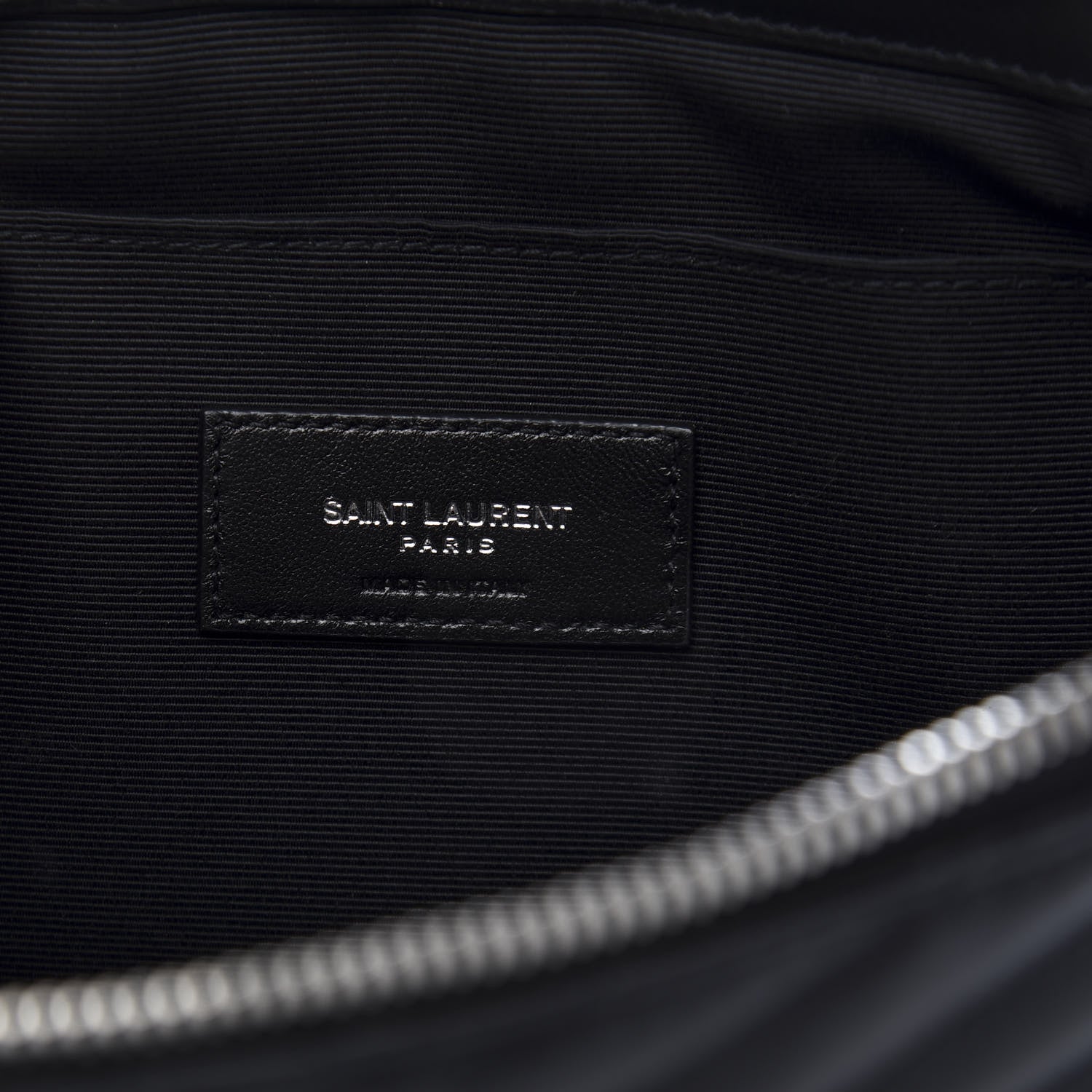 Saint Laurent Calfskin Matelasse Monogram Cassandre Tablet Pouch Black 8 of 10
