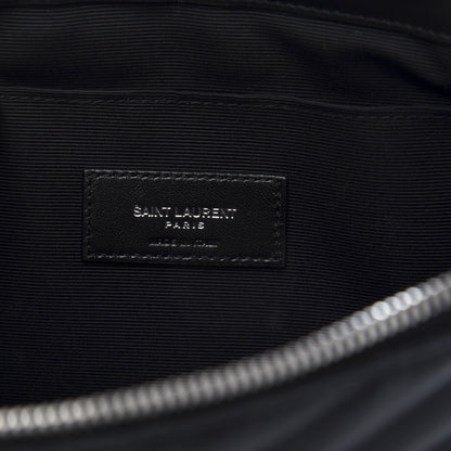 Saint Laurent Calfskin Matelasse Monogram Cassandre Tablet Pouch Black 8 of 10