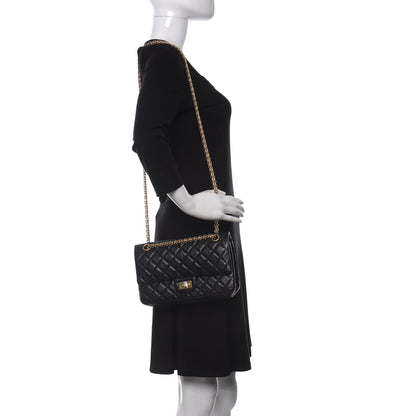 Chanel Aged Calfskin Quilted 2.55 Reissue 225 Flap Black 2 of 9