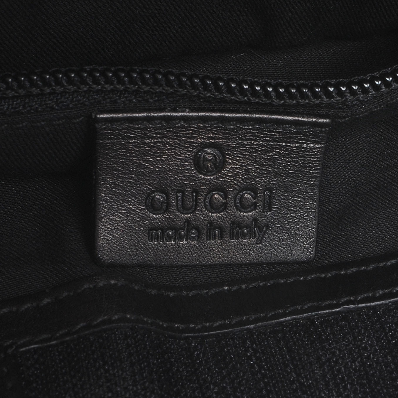 Gucci Guccissima Flat Messenger Bag Black 6 of 8