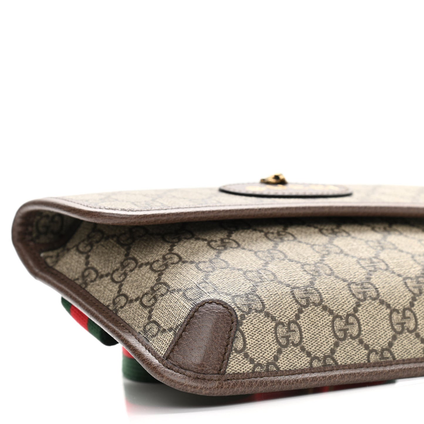 GG Supreme Monogram Neo Vintage Web Belt Bag Brown