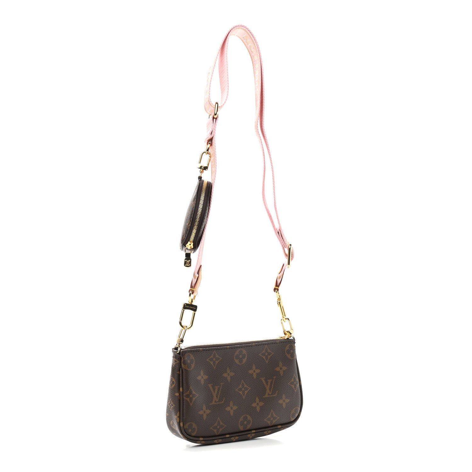 Louis Vuitton Monogram Multi Pochette Accessories Mini Pochette Rose Clair 3 of 9