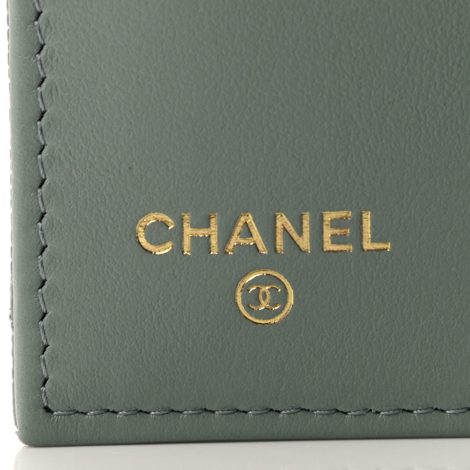 Chanel Caviar Quilted Medium Flap Wallet Dark Green 6 of 9