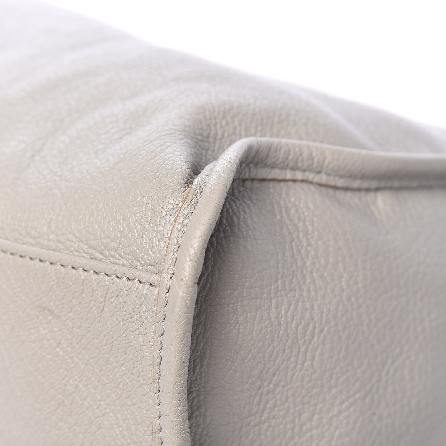 Chevre Gold Metallic Edge Hardware City Gris Glace