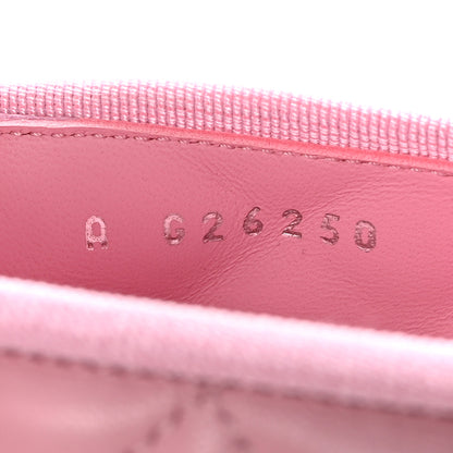 Chanel Lambskin Quilted CC Cap Toe Ballerina Flats 37.5 Pink Black 9 of 10