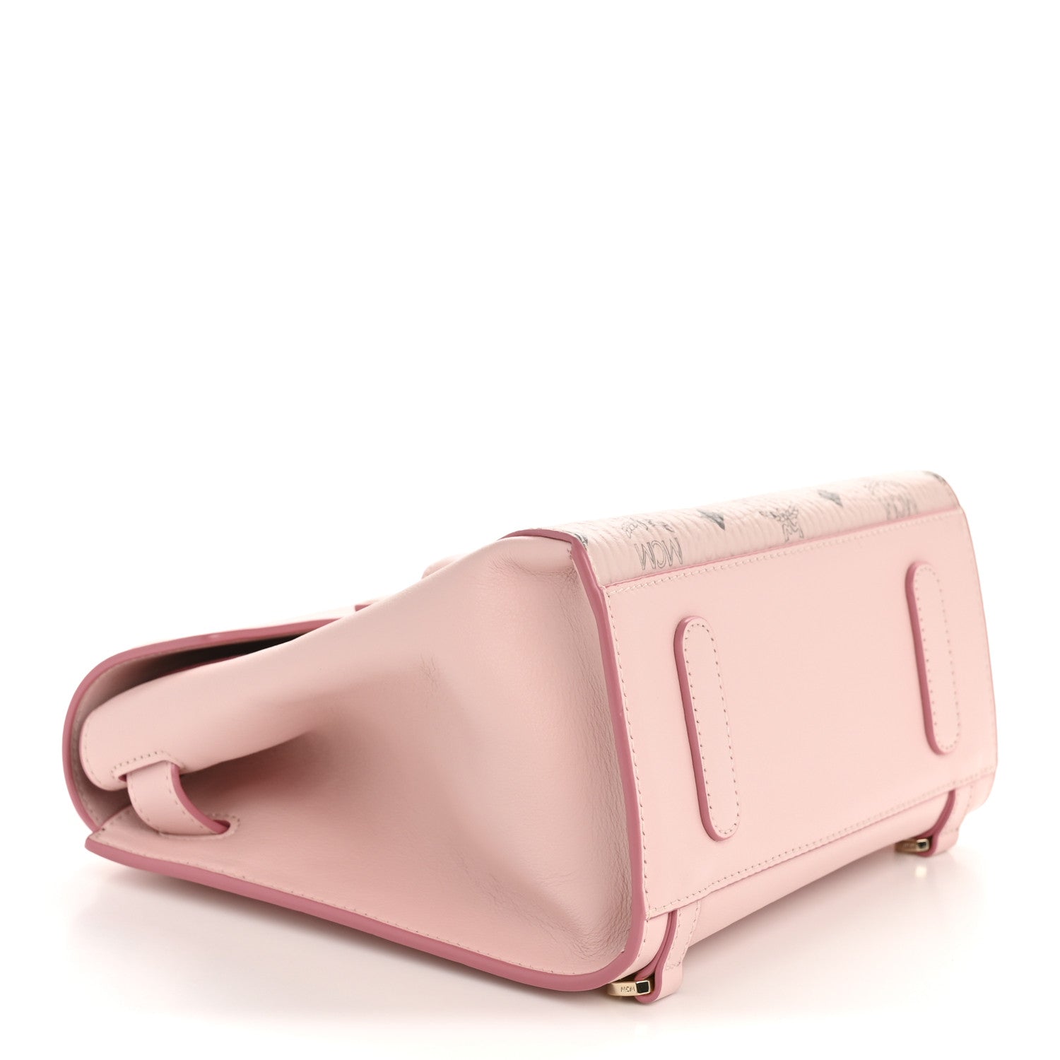 MCM Calfskin Essential Visetos Small Backpack Powder Pink 4 of 13