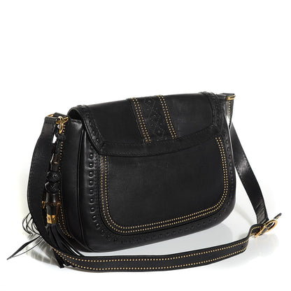 Gucci Calfskin Medium Snaffle Bit Shoulder Bag Black 3 of 7