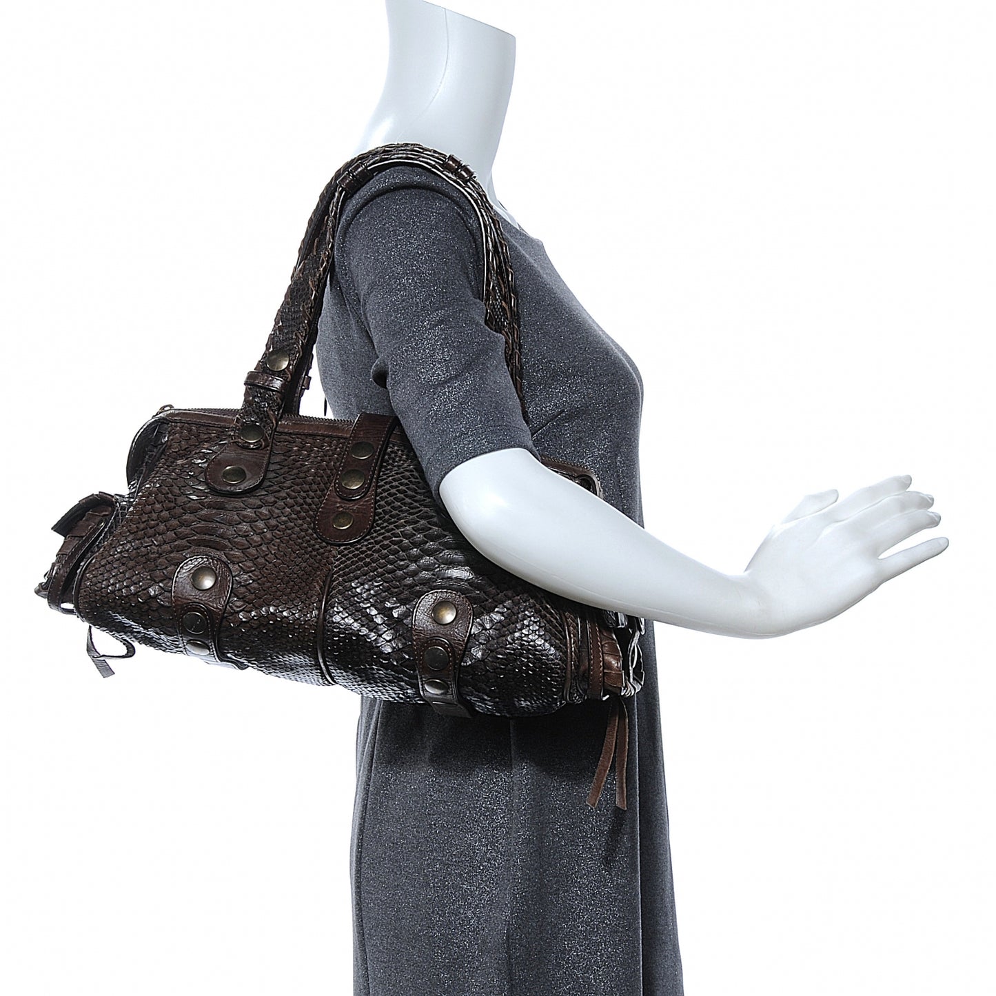 Python Silverado Frame Bag Brown