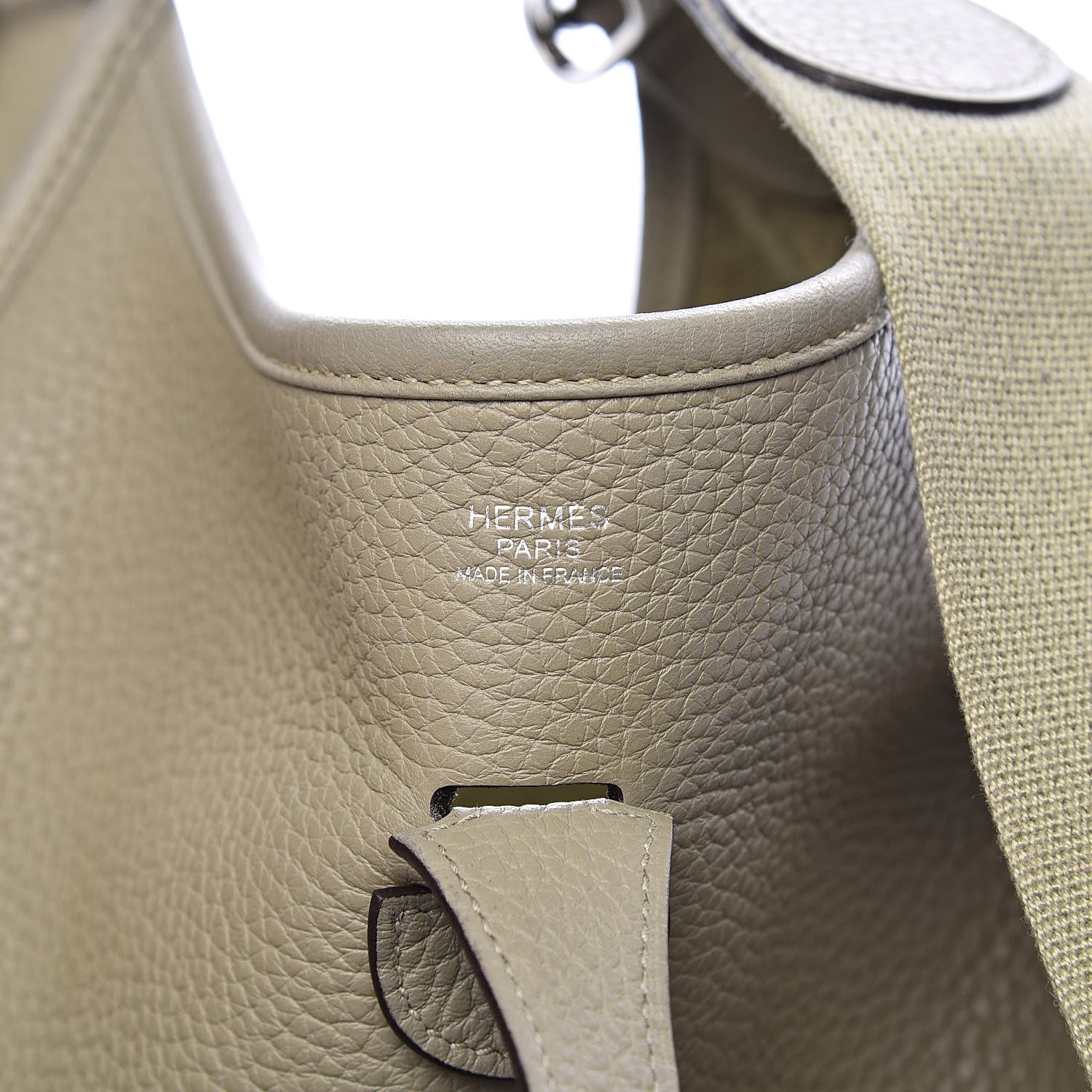 Hermes Taurillon Clemence Evelyne III PM Sauge 6 of 11