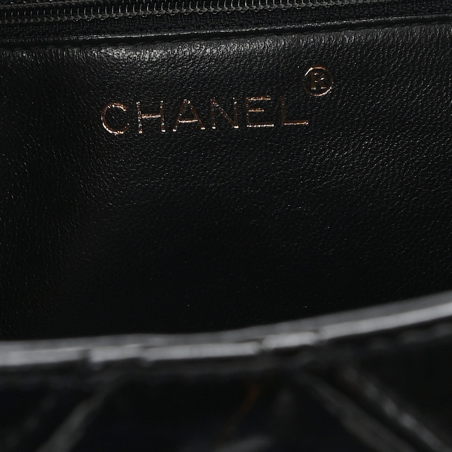 Chanel Patent Quilted Shoulder Bag Black 6 of 13