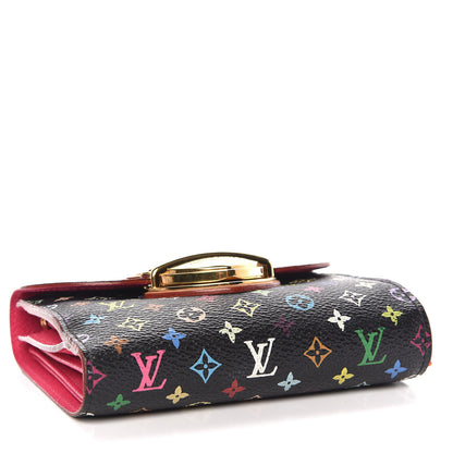 Louis Vuitton Monogram Multicolor Joey Wallet Black Grenade 4 of 12