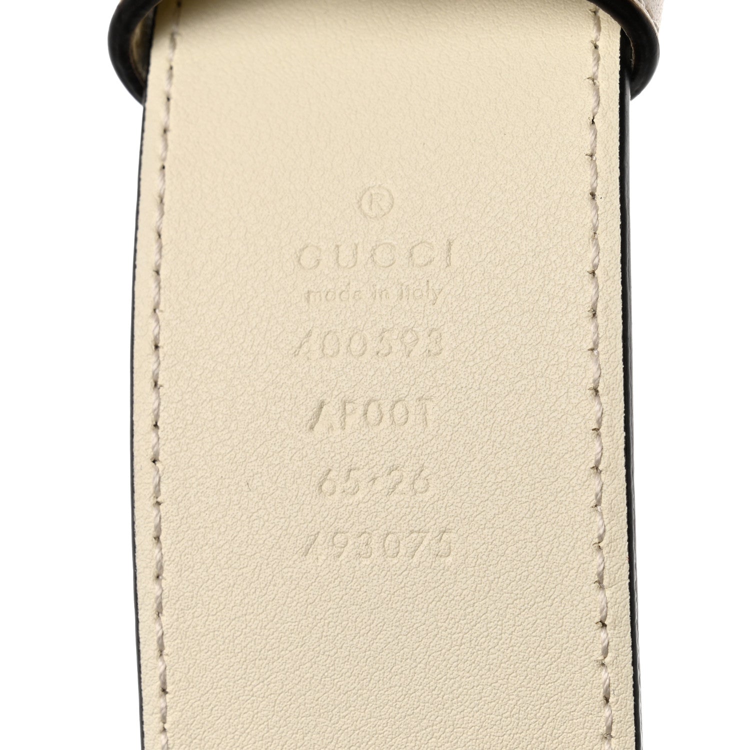 Gucci Calfskin Double G 40mm Belt 65 26 Mystic White 4 of 5