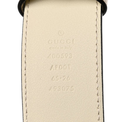 Gucci Calfskin Double G 40mm Belt 65 26 Mystic White 4 of 5