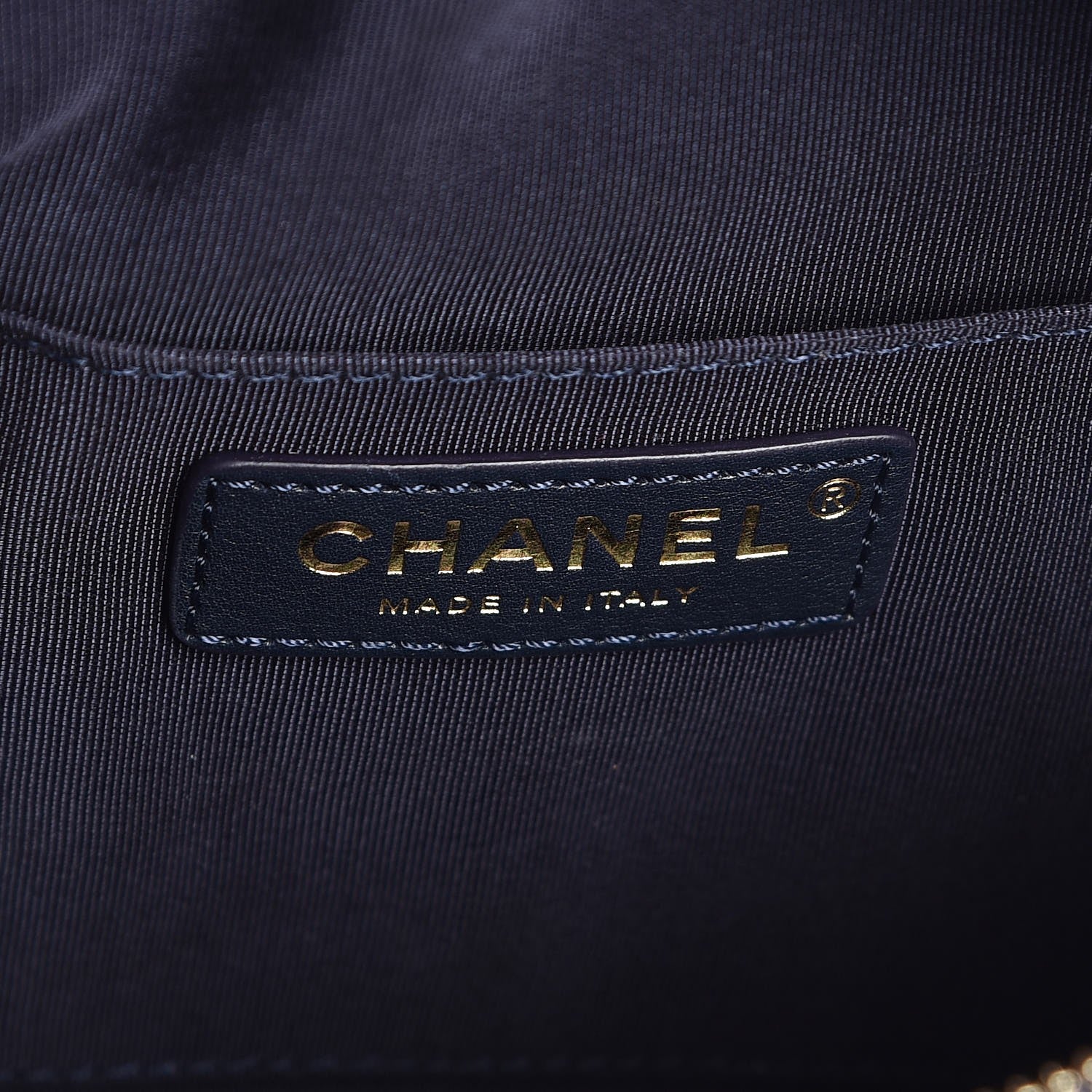 Chanel Calfskin Quilted Waist Bag Navy 6 of 8