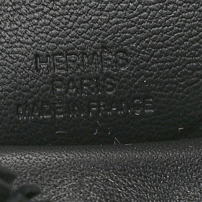 Hermes Milo Lambskin Grigri Rodeo Horse Bag Charm MM So Black 3 of 5