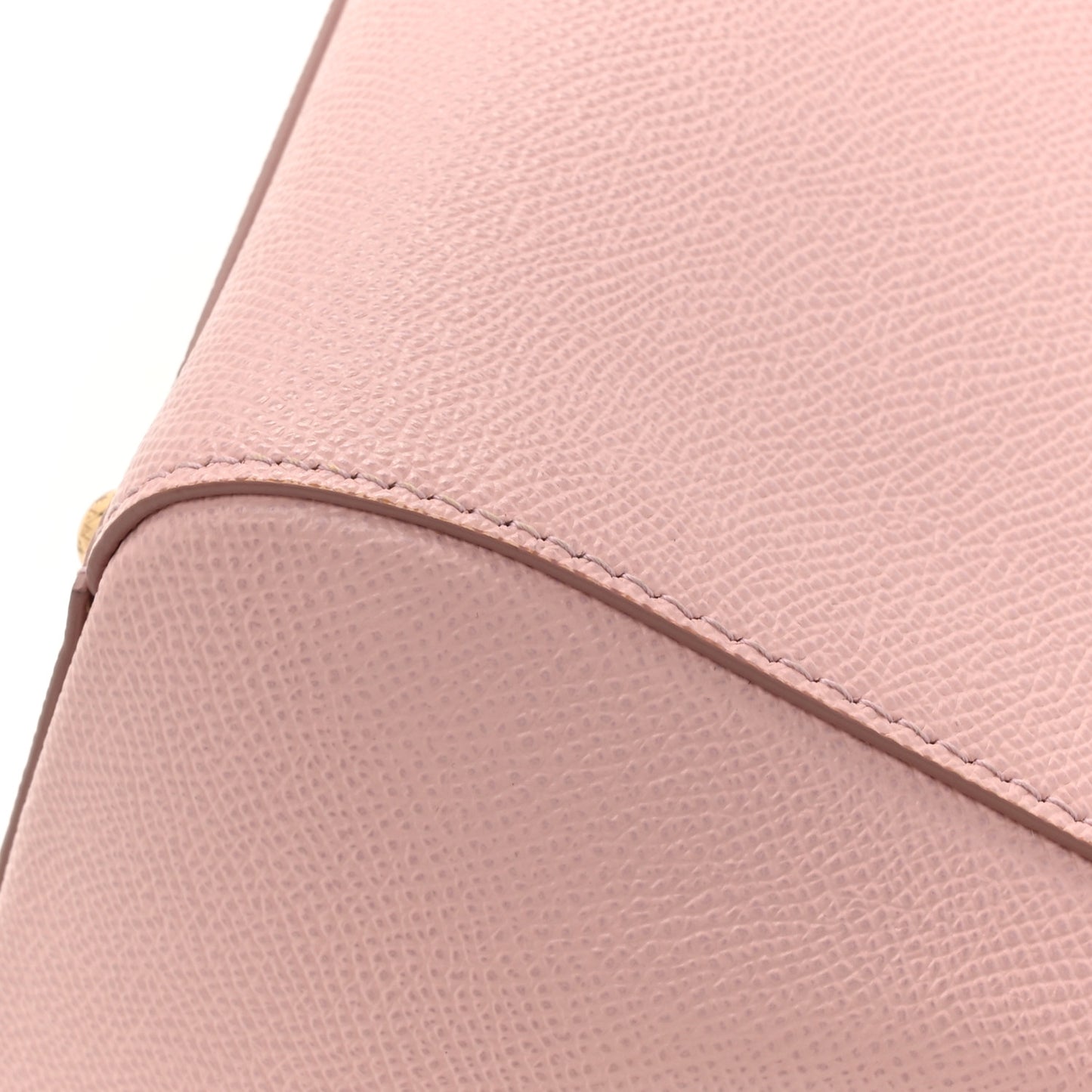 DOLCE GABBANA Dauphine Medium DG Family Patch Miss Sicily Satchel Rosa Carne