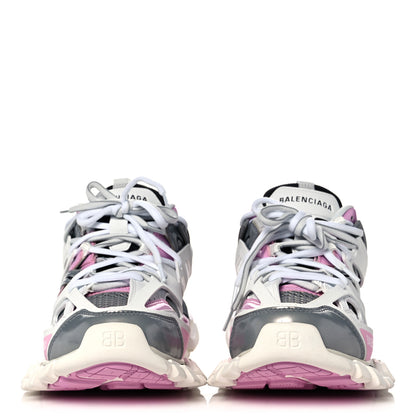 Balenciaga Mesh Rubber Bi-Color Womens Track Sneakers 38 White Pink Grey 2 of 8