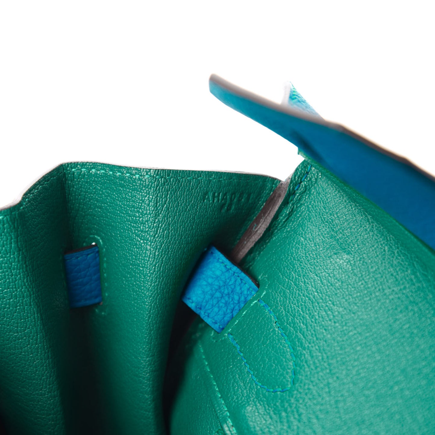 Togo Verso Birkin 30 Bleu Zanzibar Malachite