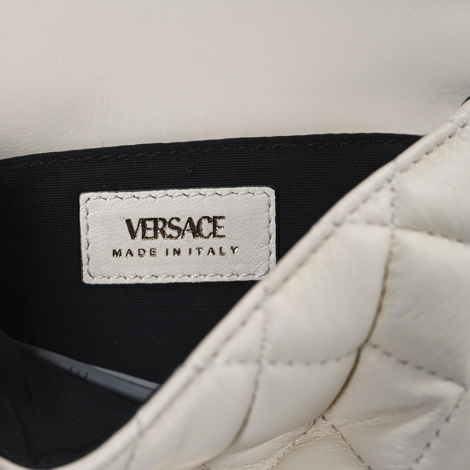 Versace Nappa Quilted Small Medusa Chain Crossbody White 6 of 12