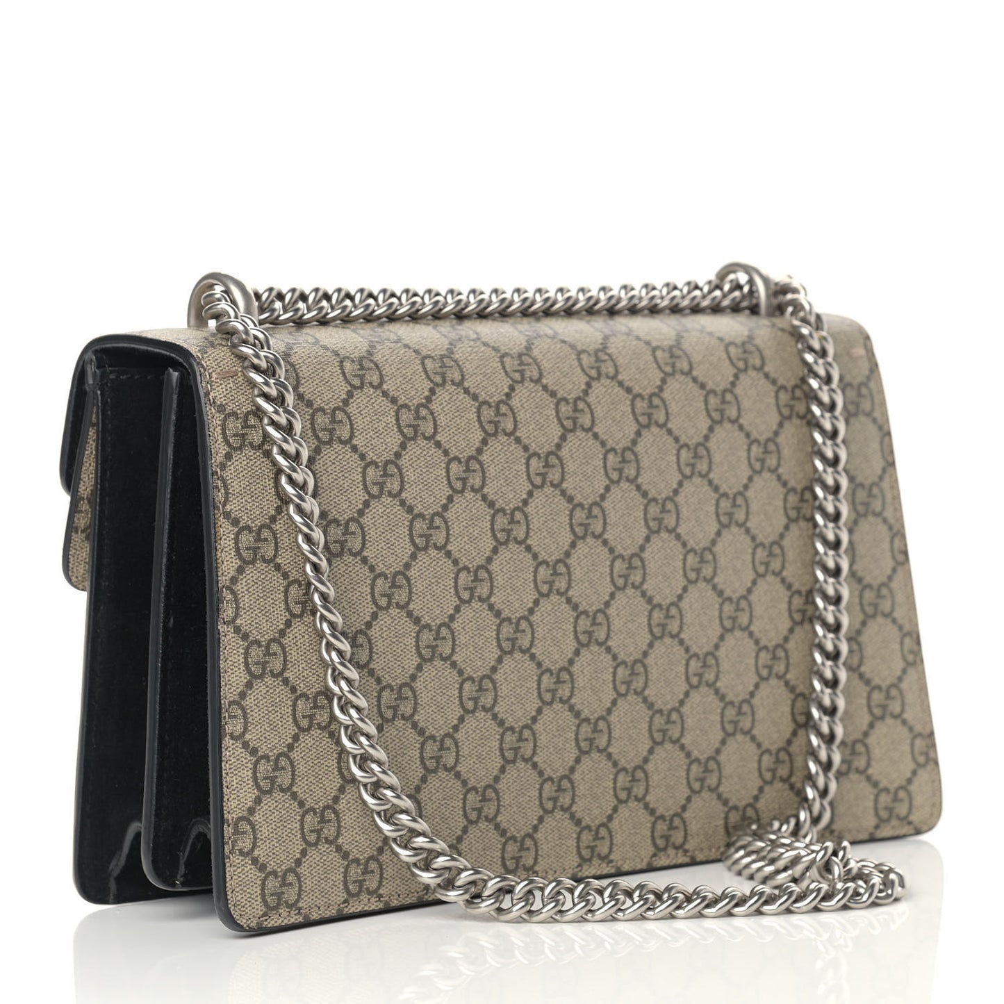 GG Supreme Monogram Small Dionysus Shoulder Bag Black