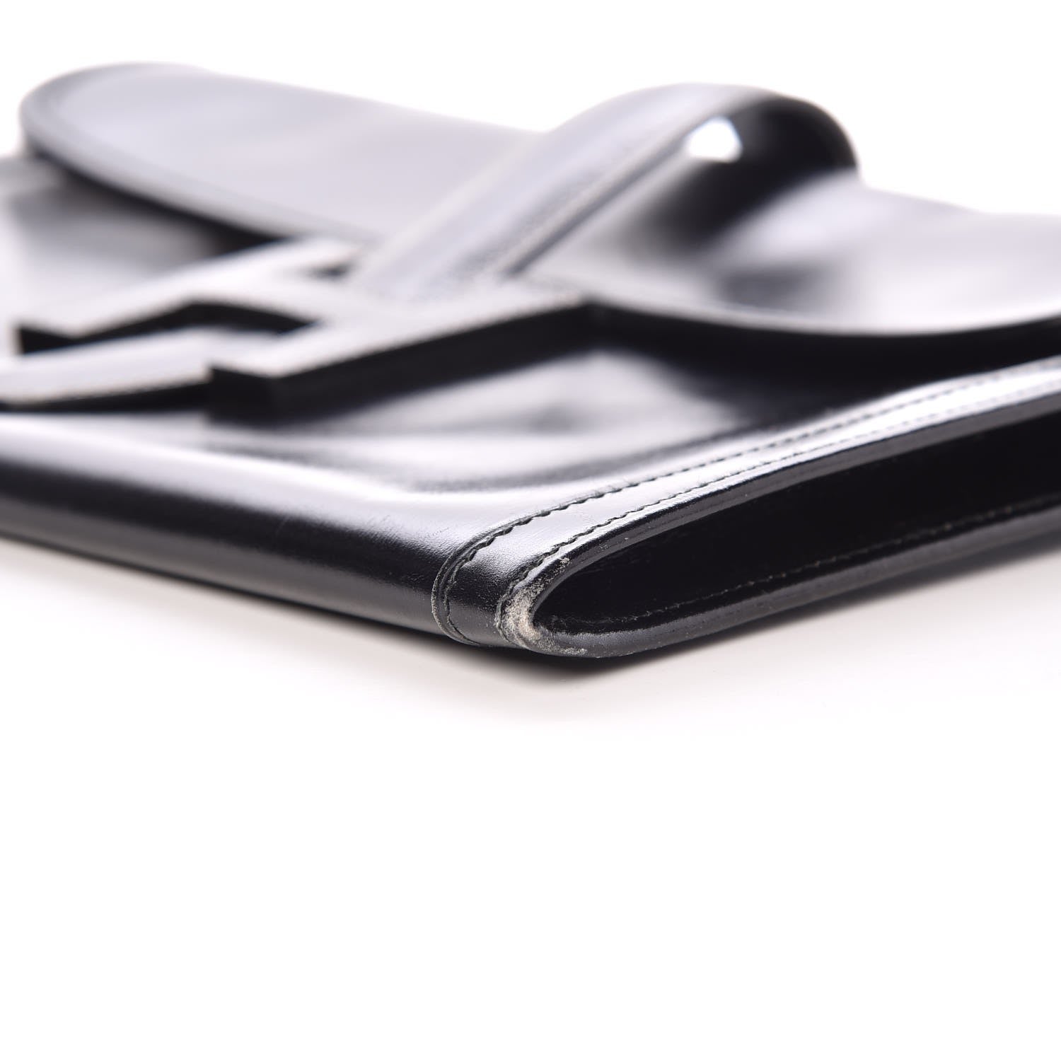 Hermes Box Calf Jige PM Clutch Black 8 of 13