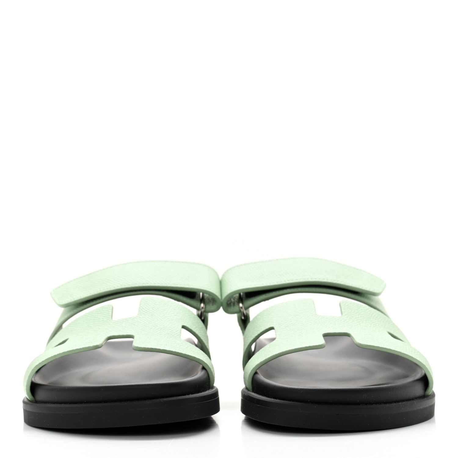 Hermes Epsom Womens Chypre Sandals 36 Vert Jade 2 of 8