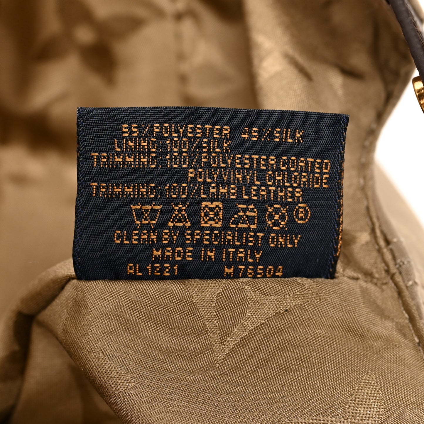 Monogram Polyester Silk LV Get Ready Cap M Beige