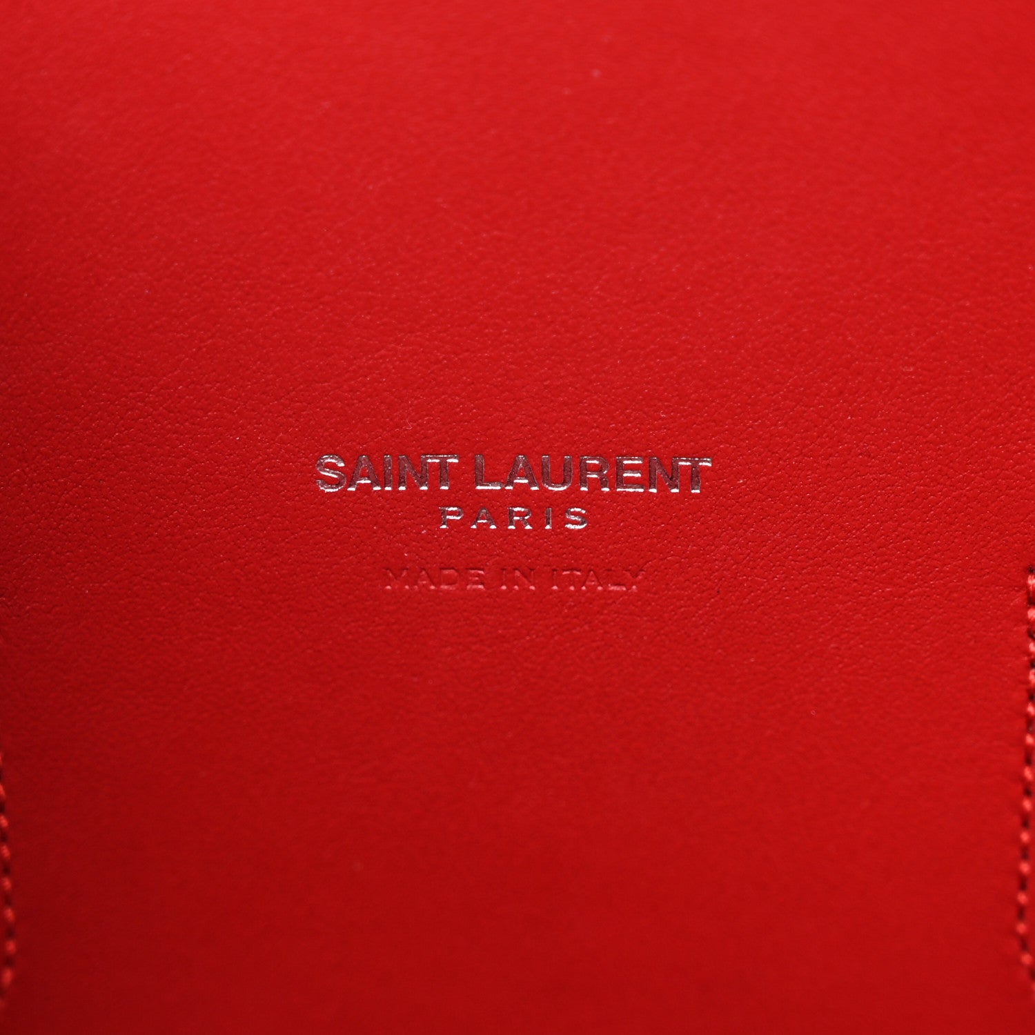 Saint Laurent Calfskin Crocodile Embossed Small Sac de Jour Eros Red 7 of 20