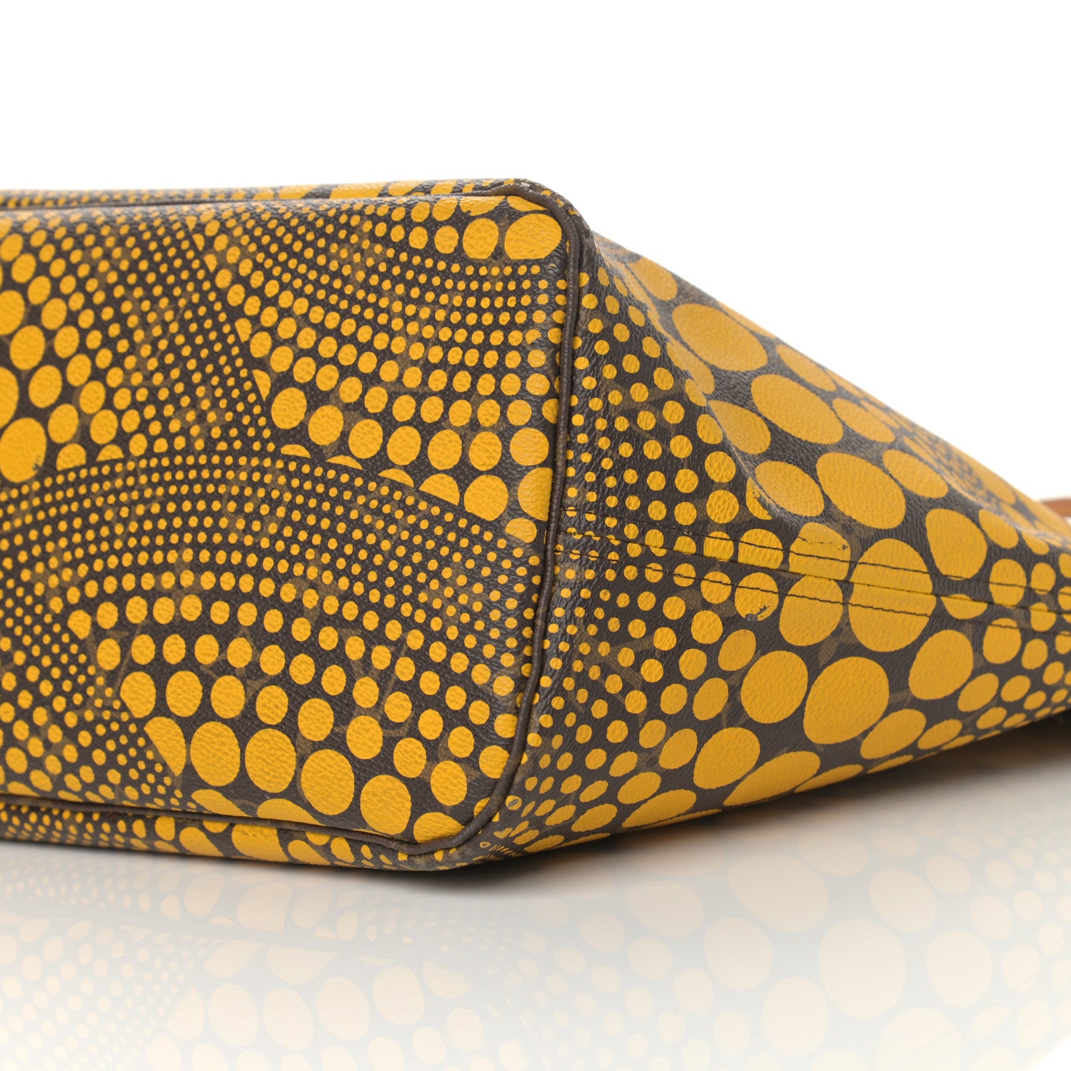 Louis Vuitton Monogram Kusama Waves Neverfull MM Yellow 10 of 18