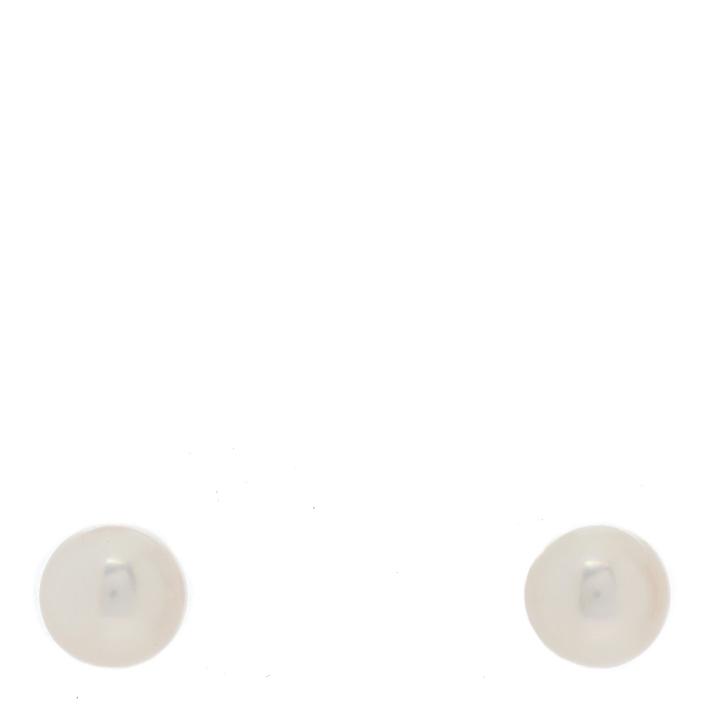18K White Gold Akoya Pearl 6-6.5mm Earrings